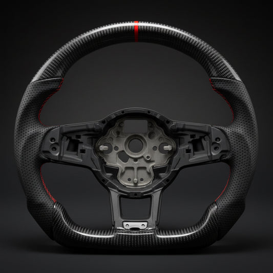Carbon fibre steering wheel for MK7/ MK7.5 Golf GTI/GTD/GTE/R